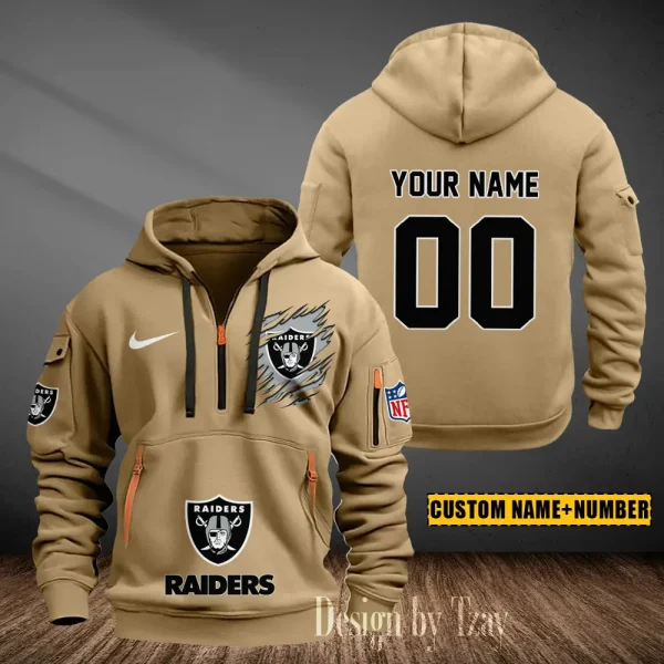 Las Vegas Raiders Heavy Fleece Pullover Hoodie AZHEAVYHD438 - Image 4