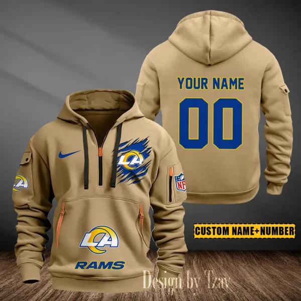 Los Angeles Rams Heavy Fleece Pullover Hoodie AZHEAVYHD440 - Image 2