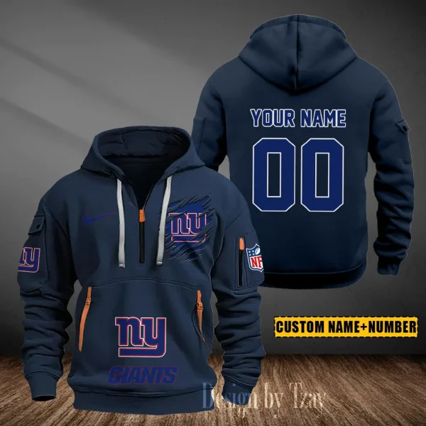 New York Giants Heavy Fleece Pullover Hoodie AZHEAVYHD445 - Image 2