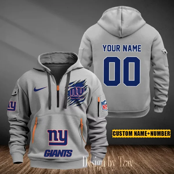 New York Giants Heavy Fleece Pullover Hoodie AZHEAVYHD445 - Image 4