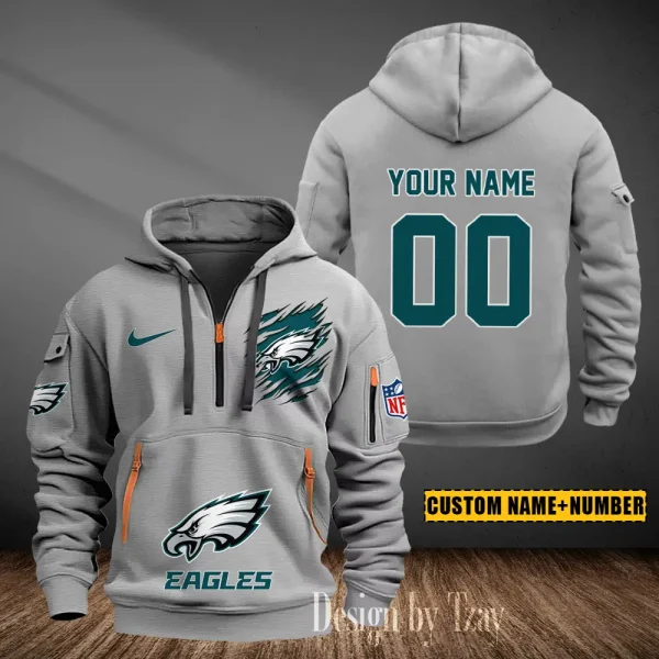 Philadelphia Eagles Heavy Fleece Pullover Hoodie AZHEAVYHD447