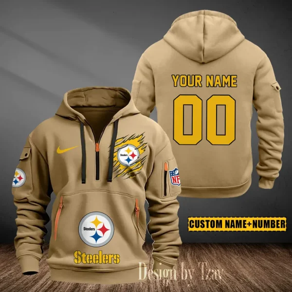 Pittsburgh Steelers Heavy Fleece Pullover Hoodie AZHEAVYHD448