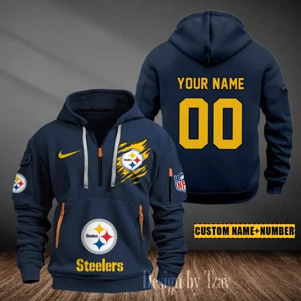 Pittsburgh Steelers Heavy Fleece Pullover Hoodie AZHEAVYHD448 - Image 4