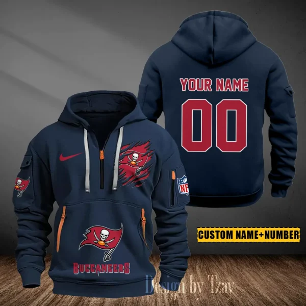 Tampa Bay Buccaneers Heavy Fleece Pullover Hoodie AZHEAVYHD451 - Image 4