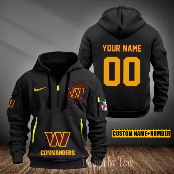 Washington Commanders Heavy Fleece Pullover Hoodie AZHEAVYHD453 - Image 4
