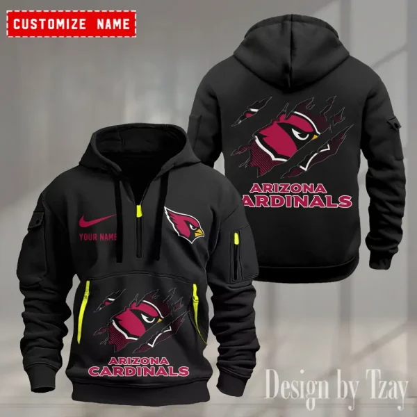 Arizona Cardinals Heavy Fleece Pullover Hoodie AZHEAVYHD454 - Image 2