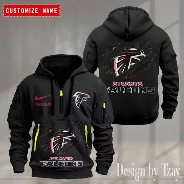 Atlanta Falcons Heavy Fleece Pullover Hoodie AZHEAVYHD455 - Image 2