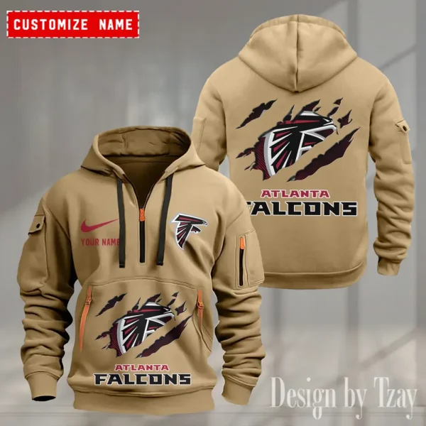 Atlanta Falcons Heavy Fleece Pullover Hoodie AZHEAVYHD455 - Image 4