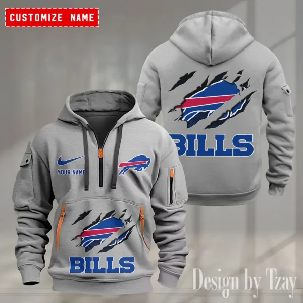 Buffalo Bills Heavy Fleece Pullover Hoodie AZHEAVYHD457