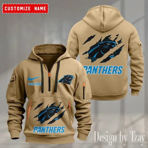 Carolina Panthers Heavy Fleece Pullover Hoodie AZHEAVYHD458 - Image 2