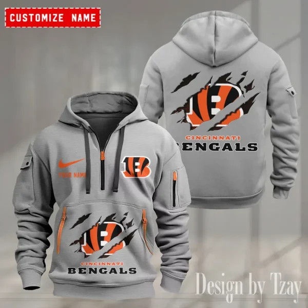 Cincinnati Bengals Heavy Fleece Pullover Hoodie AZHEAVYHD460
