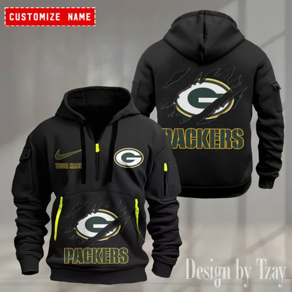 Green Bay Packers Heavy Fleece Pullover Hoodie AZHEAVYHD497