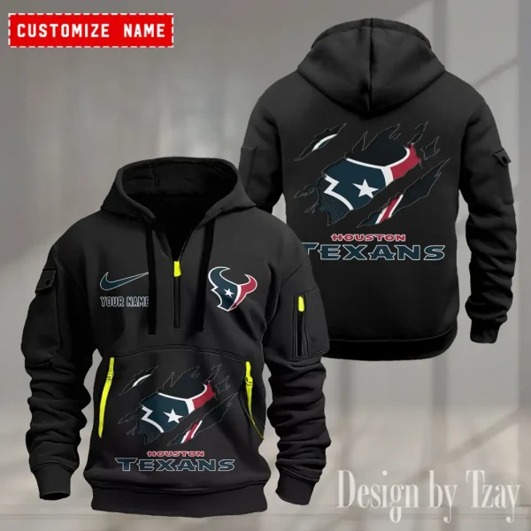 Houston Texans Heavy Fleece Pullover Hoodie AZHEAVYHD498