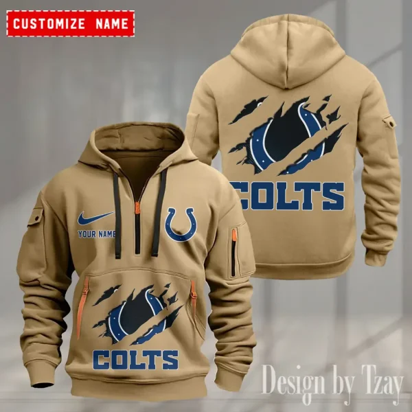 Indianapolis Colts Heavy Fleece Pullover Hoodie AZHEAVYHD499