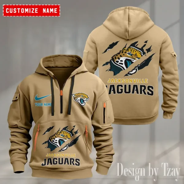 Jacksonville Jaguars Heavy Fleece Pullover Hoodie AZHEAVYHD500 - Image 2