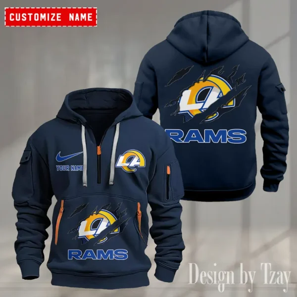Los Angeles Rams Heavy Fleece Pullover Hoodie AZHEAVYHD504