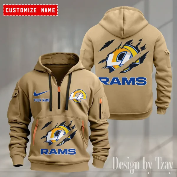 Los Angeles Rams Heavy Fleece Pullover Hoodie AZHEAVYHD504 - Image 2