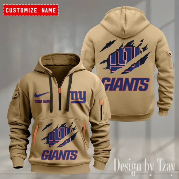 New York Giants Heavy Fleece Pullover Hoodie AZHEAVYHD509 - Image 2