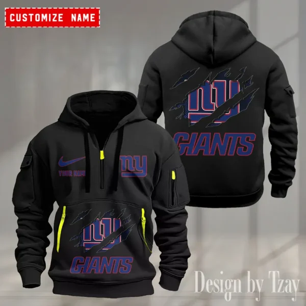New York Giants Heavy Fleece Pullover Hoodie AZHEAVYHD509 - Image 3