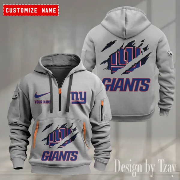 New York Giants Heavy Fleece Pullover Hoodie AZHEAVYHD509 - Image 4