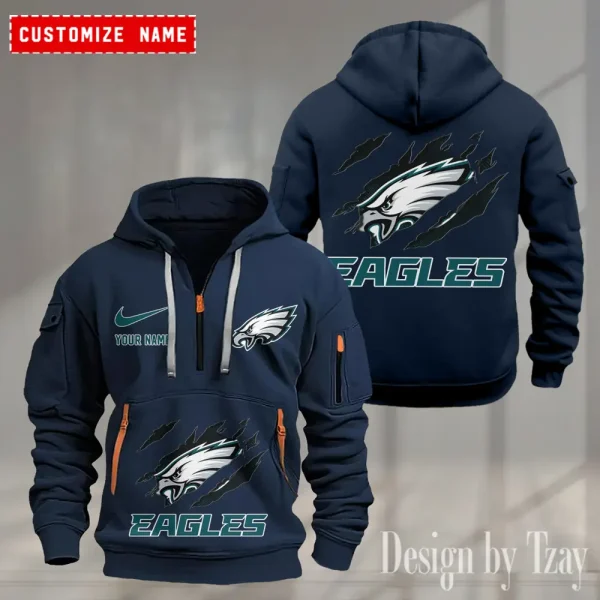 Philadelphia Eagles Heavy Fleece Pullover Hoodie AZHEAVYHD511