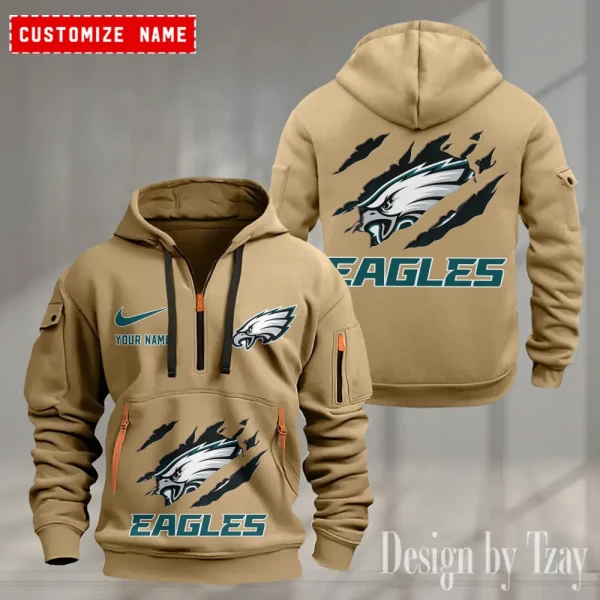 Philadelphia Eagles Heavy Fleece Pullover Hoodie AZHEAVYHD511 - Image 2