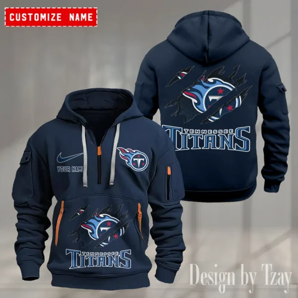 Tennessee Titans Heavy Fleece Pullover Hoodie AZHEAVYHD516 - Image 4