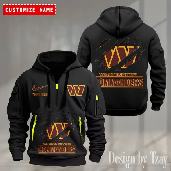 Washington Commanders Heavy Fleece Pullover Hoodie AZHEAVYHD517 - Image 4