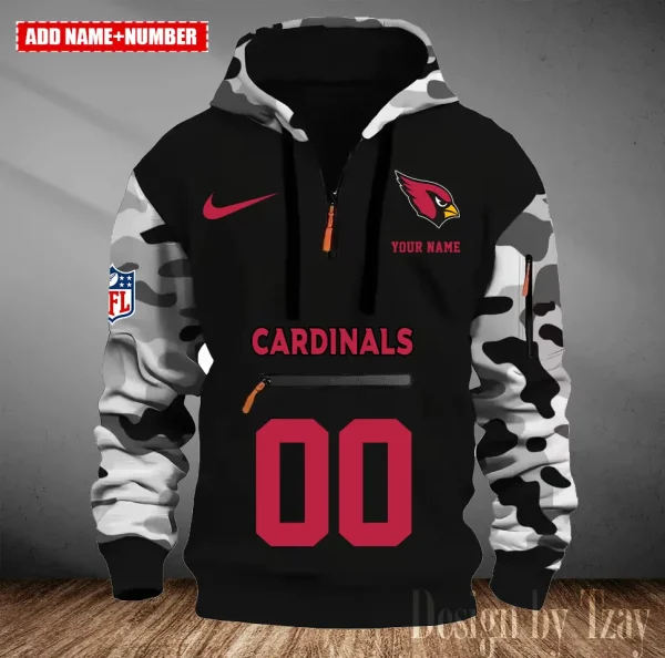 Arizona Cardinals Men Camouflage Hooded Sweatshirts New 2025 SPTMCPS001