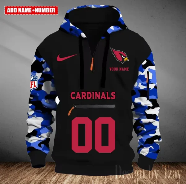 Arizona Cardinals Men Camouflage Hooded Sweatshirts New 2025 SPTMCPS001 - Image 2