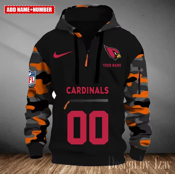 Arizona Cardinals Men Camouflage Hooded Sweatshirts New 2025 SPTMCPS001 - Image 3