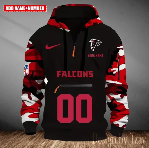Atlanta Falcons Men Camouflage Hooded Sweatshirts New 2025 SPTMCPS002 - Image 2