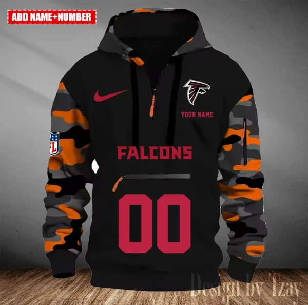 Atlanta Falcons Men Camouflage Hooded Sweatshirts New 2025 SPTMCPS002 - Image 3