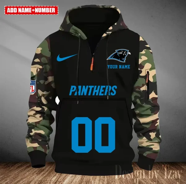 Carolina Panthers Men Camouflage Hooded Sweatshirts New 2025 SPTMCPS005 - Image 5