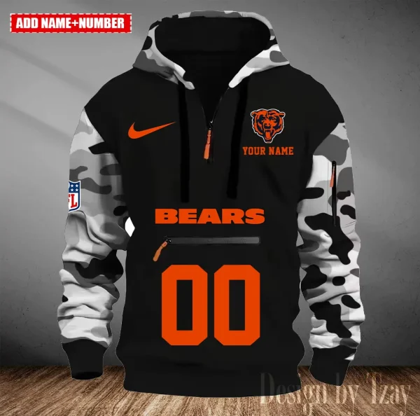 Chicago Bears Men Camouflage Hooded Sweatshirts New 2025 SPTMCPS006 - Image 5