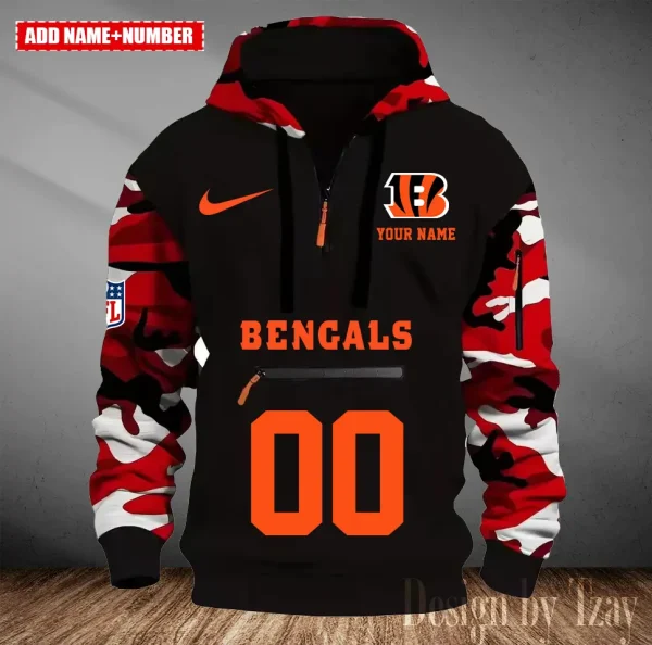 Cincinnati Bengals Men Camouflage Hooded Sweatshirts New 2025 SPTMCPS007 - Image 4