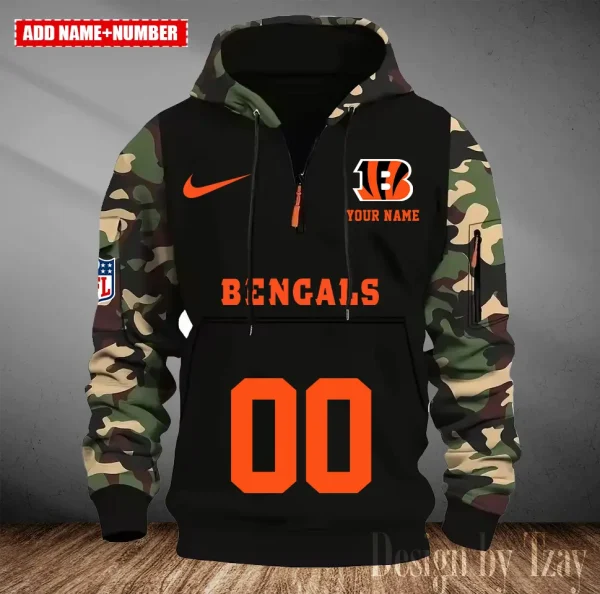 Cincinnati Bengals Men Camouflage Hooded Sweatshirts New 2025 SPTMCPS007 - Image 5