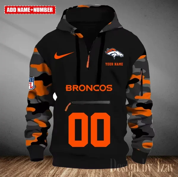 Denver Broncos Men Camouflage Hooded Sweatshirts New 2025 SPTMCPS010