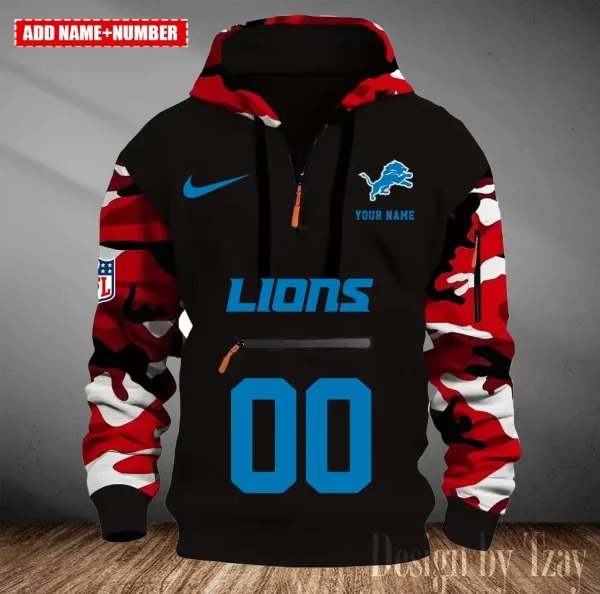 Detroit Lions Men Camouflage Hooded Sweatshirts New 2025 SPTMCPS011 - Image 4