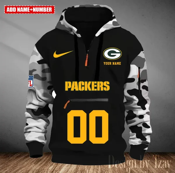 Green Bay Packers Men Camouflage Hooded Sweatshirts New 2025 SPTMCPS012