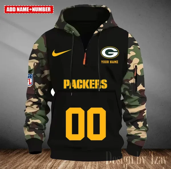Green Bay Packers Men Camouflage Hooded Sweatshirts New 2025 SPTMCPS012 - Image 2
