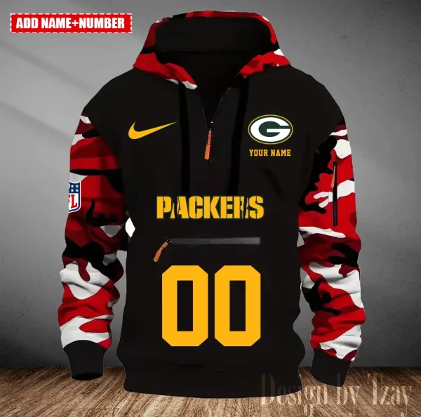 Green Bay Packers Men Camouflage Hooded Sweatshirts New 2025 SPTMCPS012 - Image 3