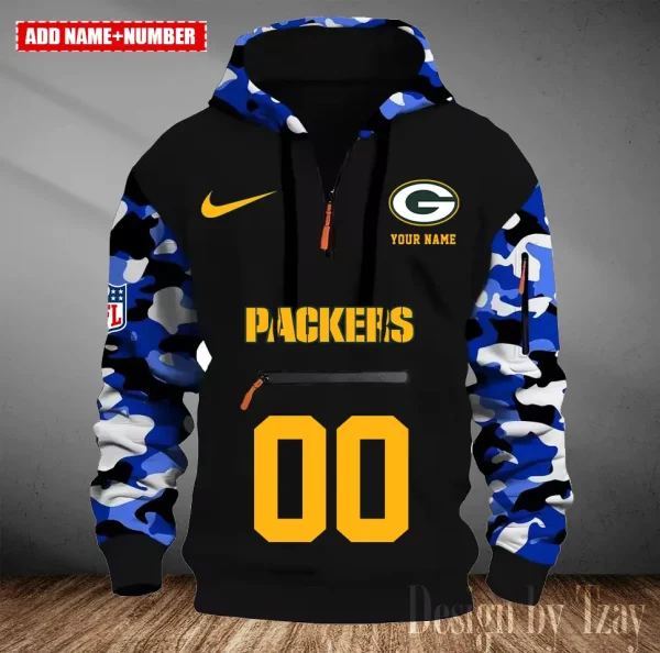 Green Bay Packers Men Camouflage Hooded Sweatshirts New 2025 SPTMCPS012 - Image 5