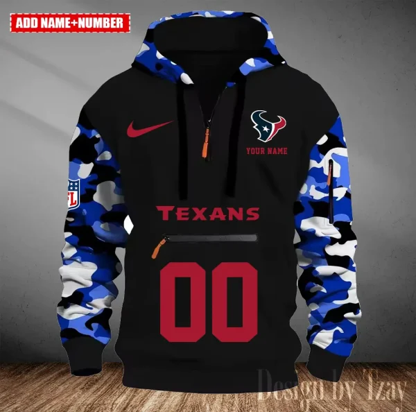 Houston Texans Men Camouflage Hooded Sweatshirts New 2025 SPTMCPS013 - Image 2