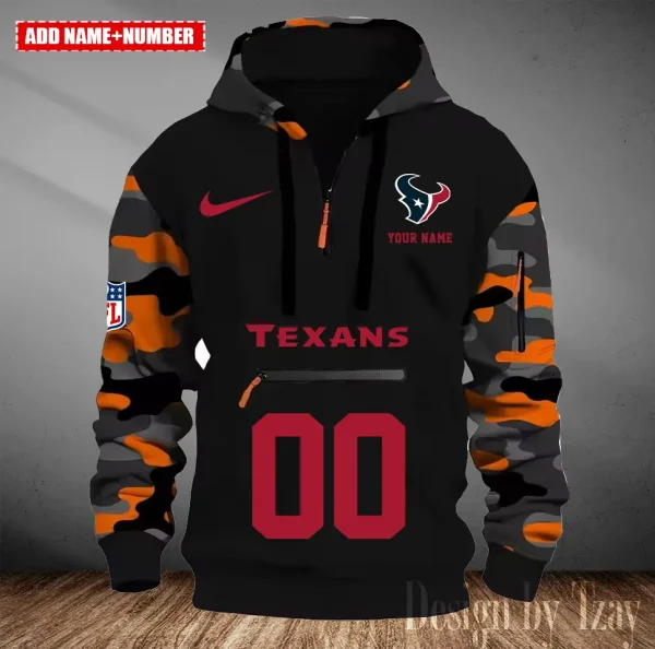 Houston Texans Men Camouflage Hooded Sweatshirts New 2025 SPTMCPS013 - Image 3