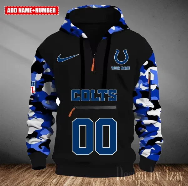 Indianapolis Colts Men Camouflage Hooded Sweatshirts New 2025 SPTMCPS014