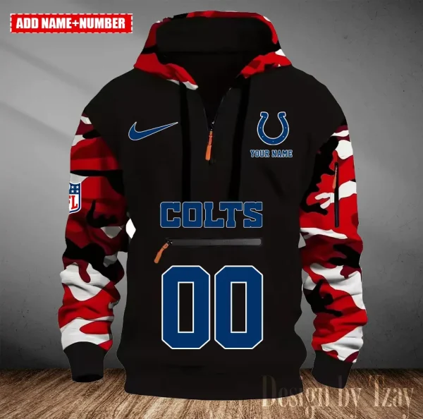 Indianapolis Colts Men Camouflage Hooded Sweatshirts New 2025 SPTMCPS014 - Image 3