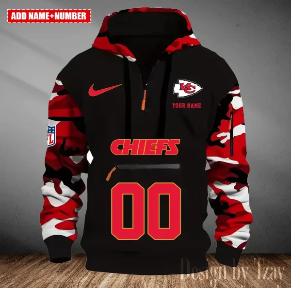 Kansas City Chiefs Men Camouflage Hooded Sweatshirts New 2025 SPTMCPS016