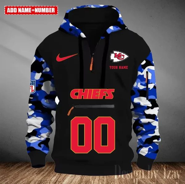 Kansas City Chiefs Men Camouflage Hooded Sweatshirts New 2025 SPTMCPS016 - Image 4