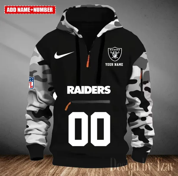Las Vegas Raiders Men Camouflage Hooded Sweatshirts New 2025 SPTMCPS017